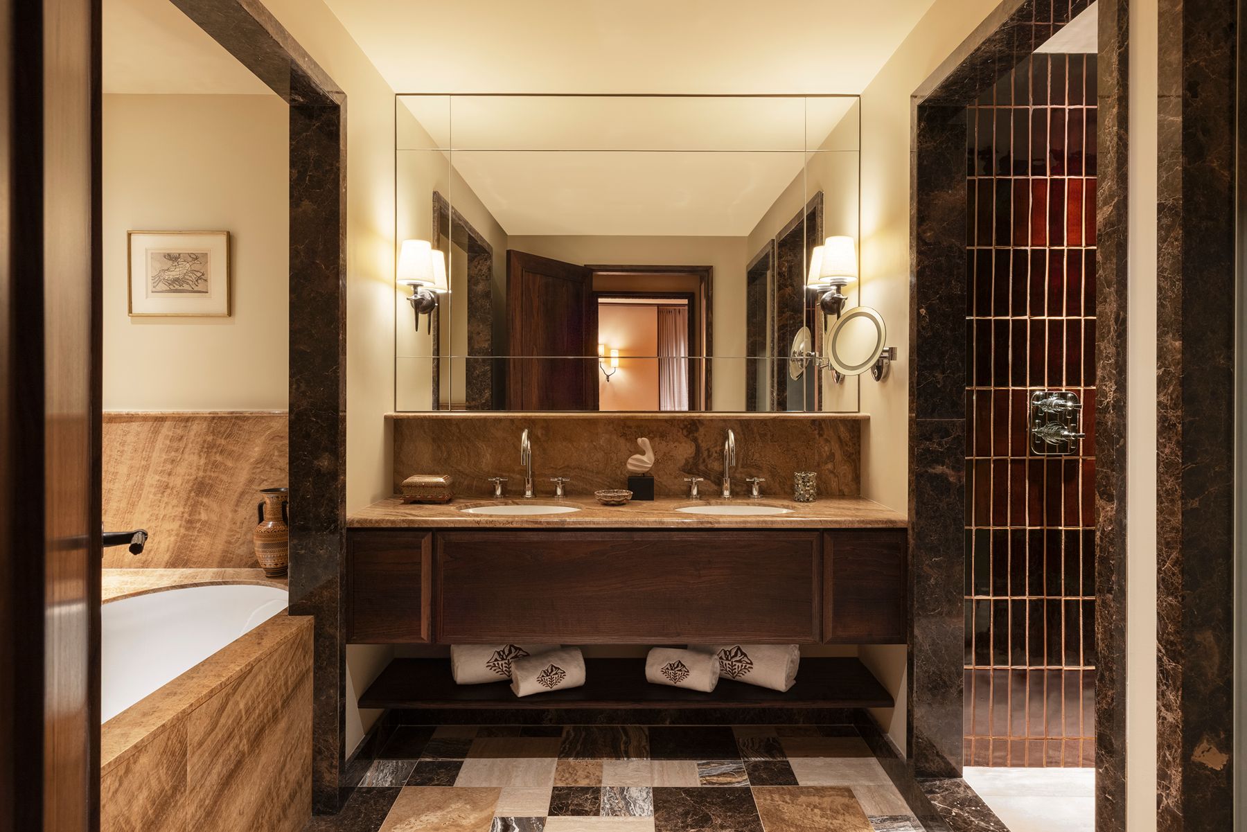 Bathroom at Le Saint Roch in Courchevel