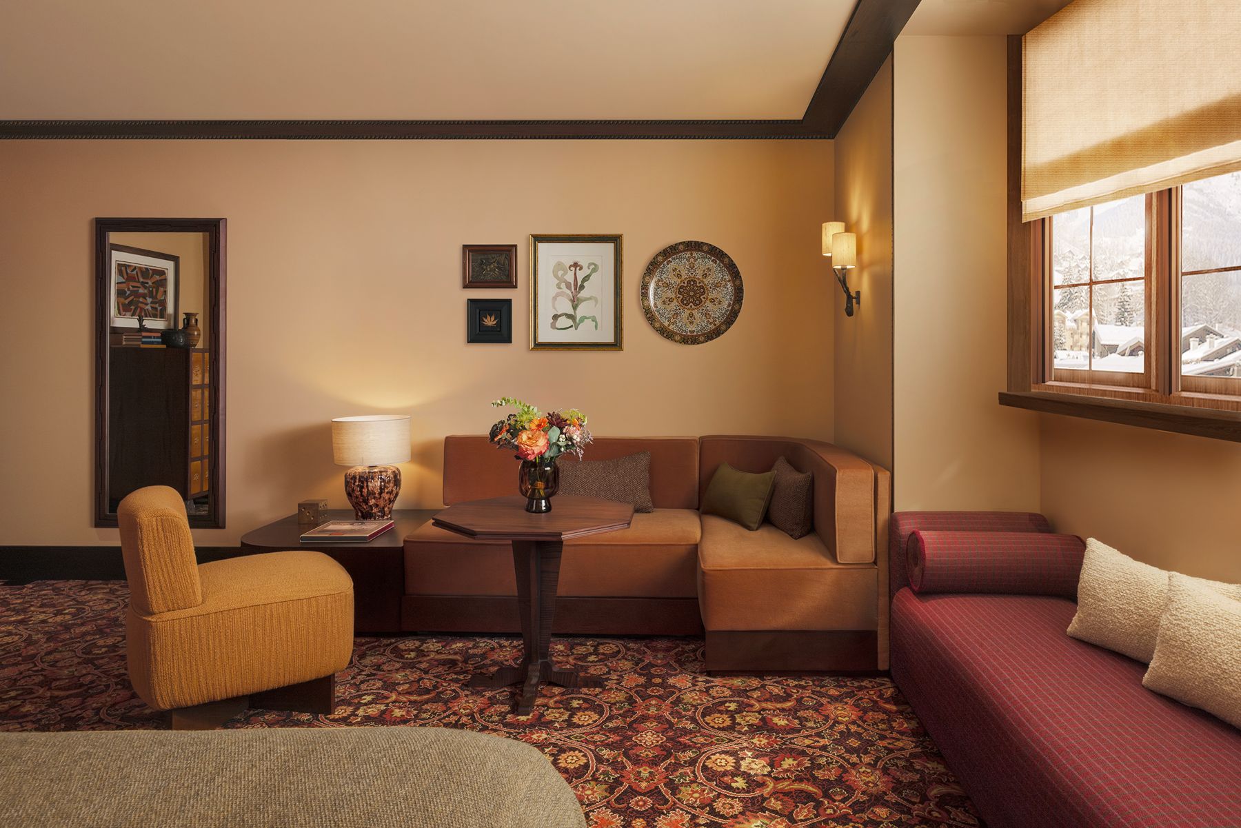 Living room at Le Saint Roch in Courchevel