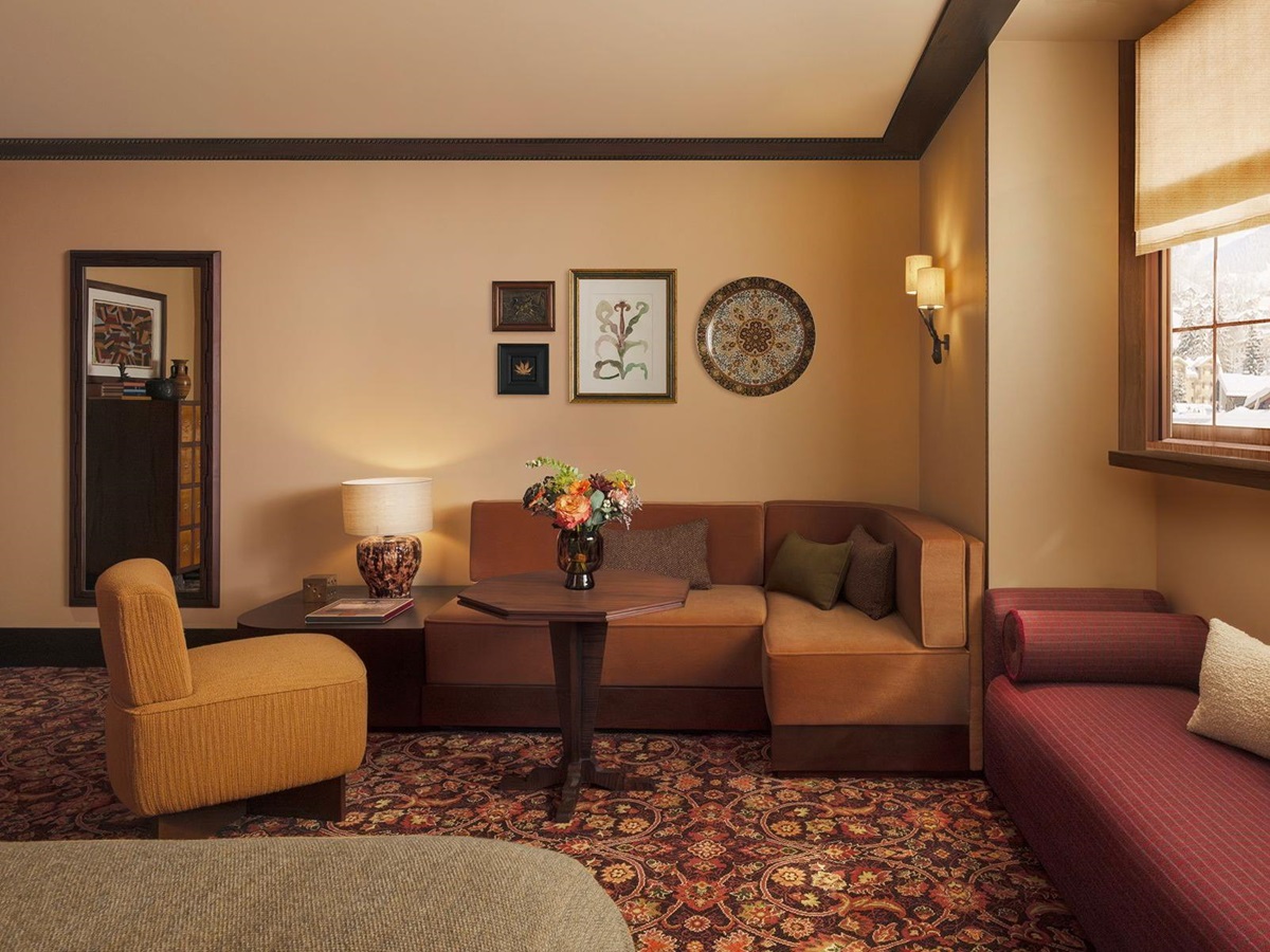 Living room at Le Saint Roch in Courchevel