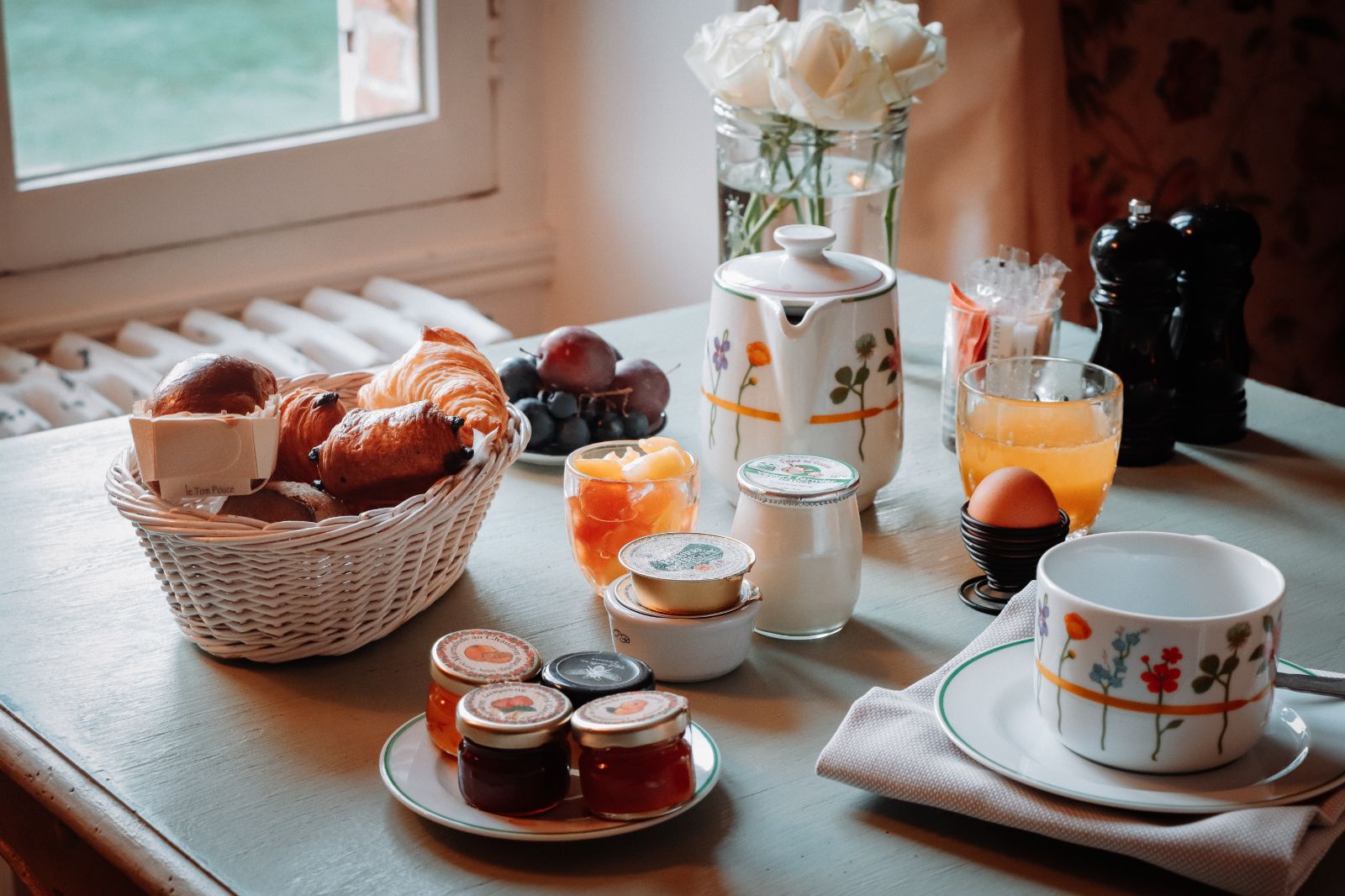 Breakfast at Les Hauts de Loire in the Loire Valley, France