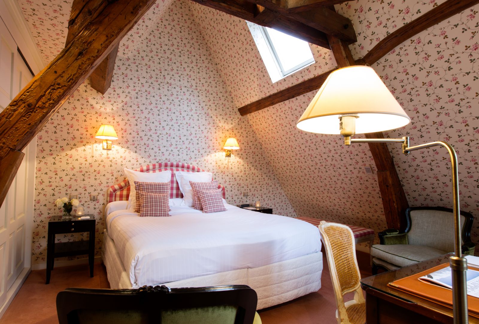A classic guest suite at Les Hauts de Loire in the Loire Valley, France