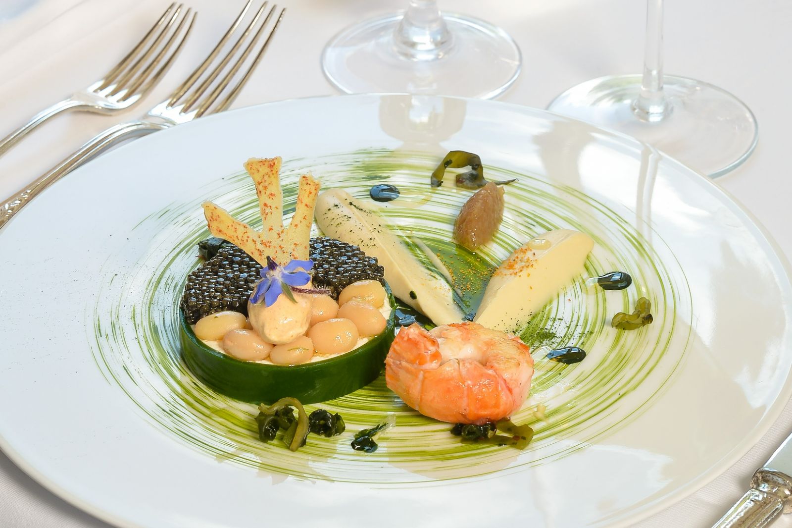 Michelin starred cuisine at Les Hauts de Loire in the Loire Valley, France