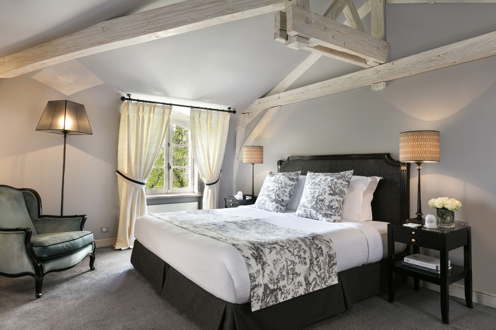Guest bedroom at Les Hauts de Loire in the Loire Valley, France