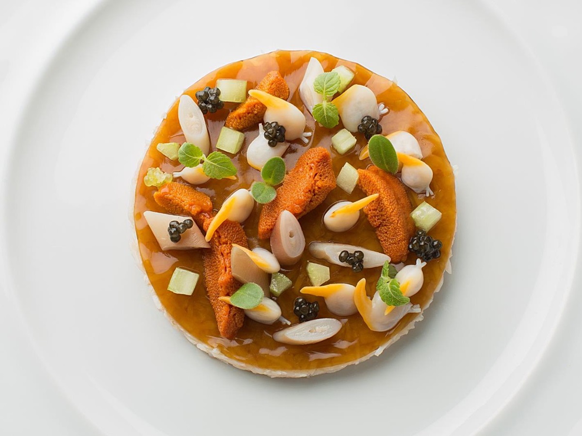 Cuisine at La Grand'Vigne Restaurant at Les Sources de Caudalie in South West France