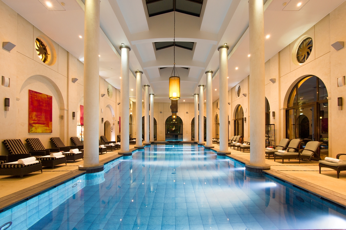 Indoor pool at Blance Hotel Spa & Golf Resort