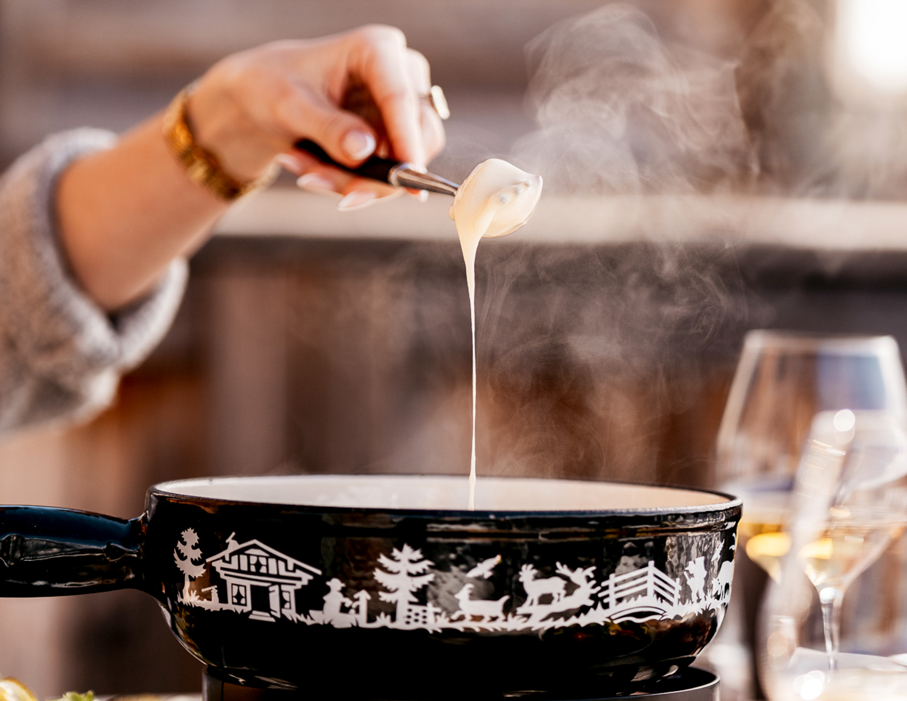 Food served at Ultima Hotel Courchevel in France