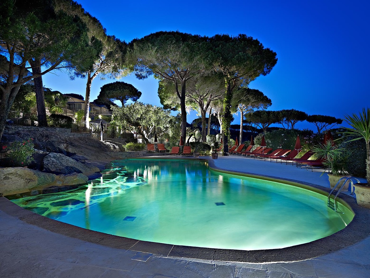 Outdoor swimming pool of Villa Marie, France