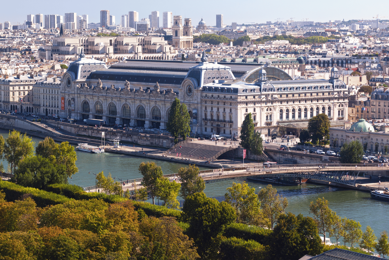 Aerial view of the Musee d'Orsay, Paris 
