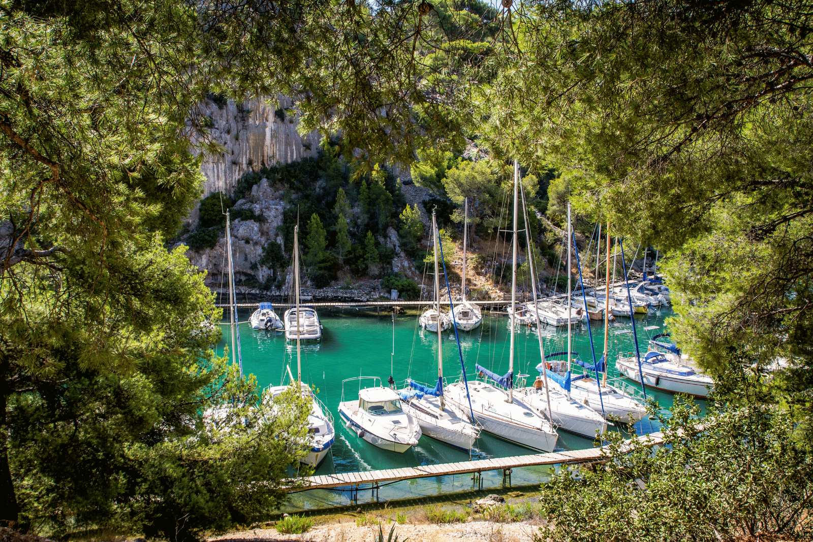 Take a boat trip through the Calanques