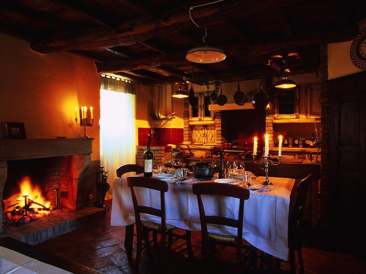 Dining area of A Figa, Corsica