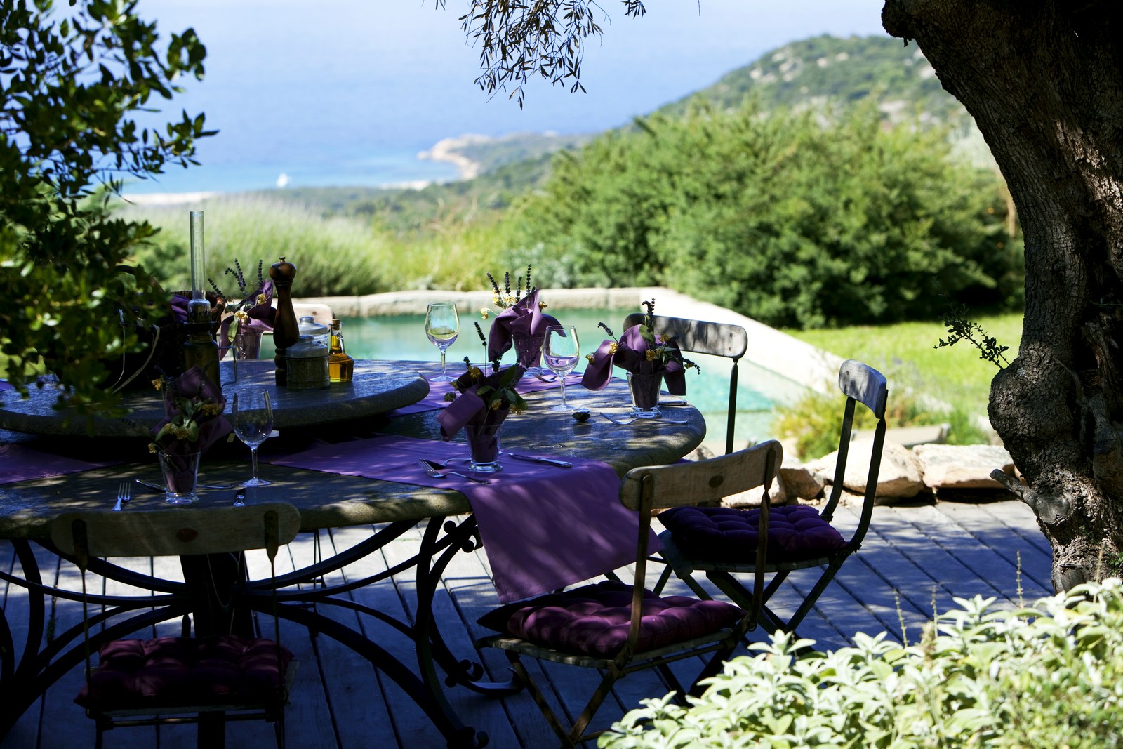 Al fresco at A Liccia, Corsica