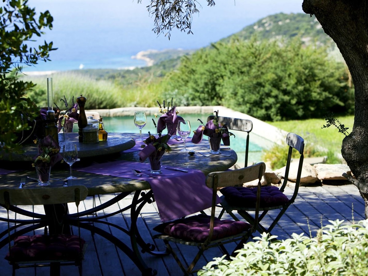 Al fresco at A Liccia, Corsica