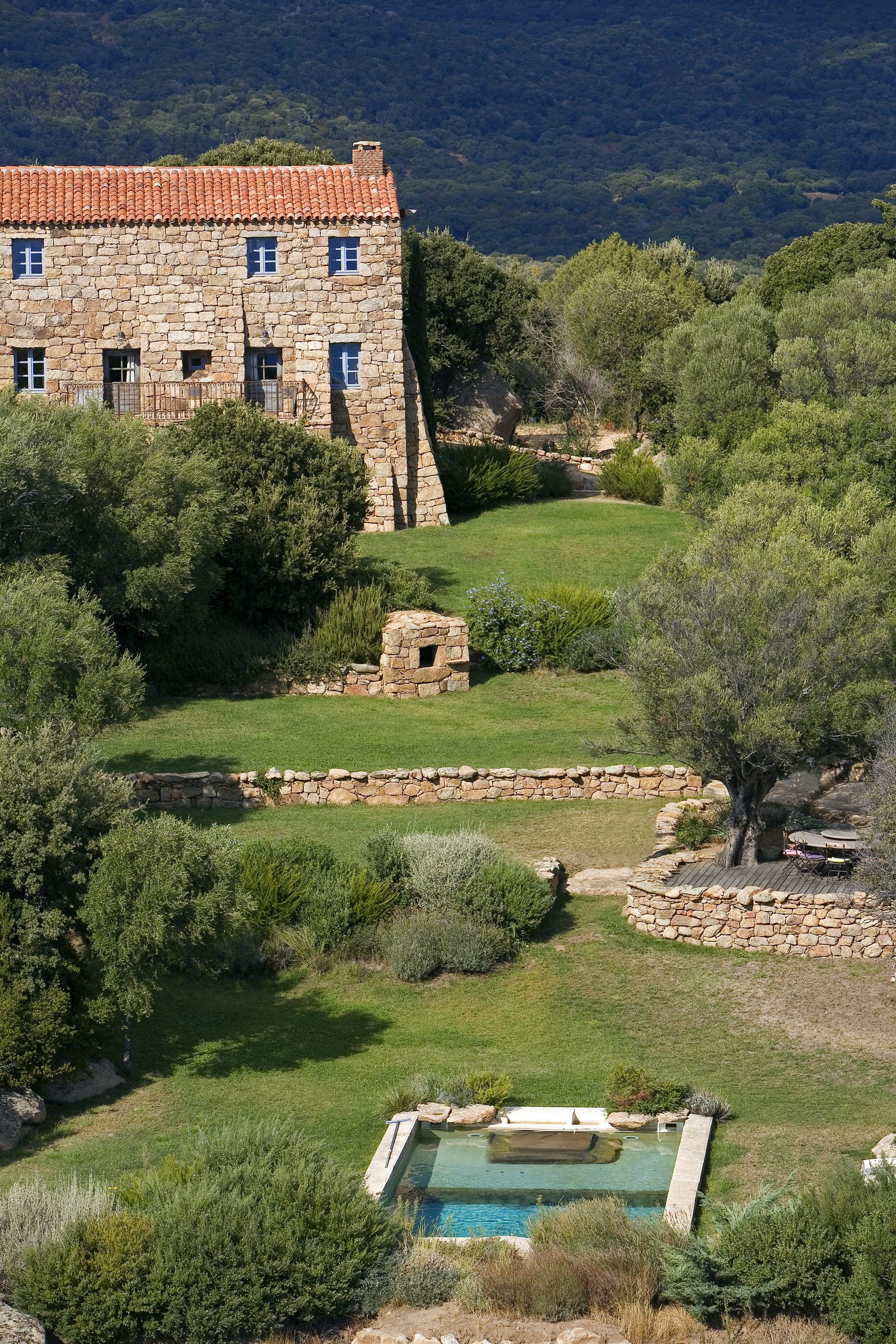 Exterior with swimming pool of A Liccia, Corsica