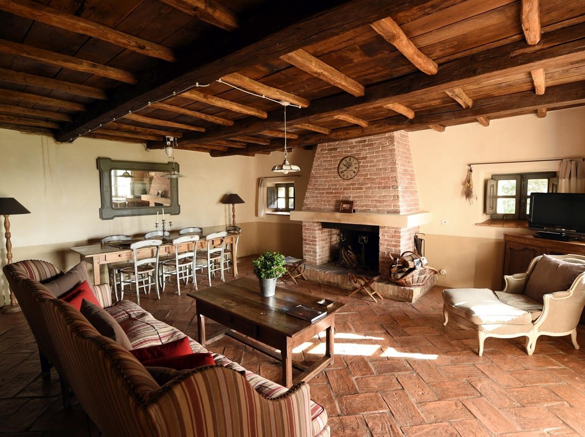 Living room in A Liccia, Corsica