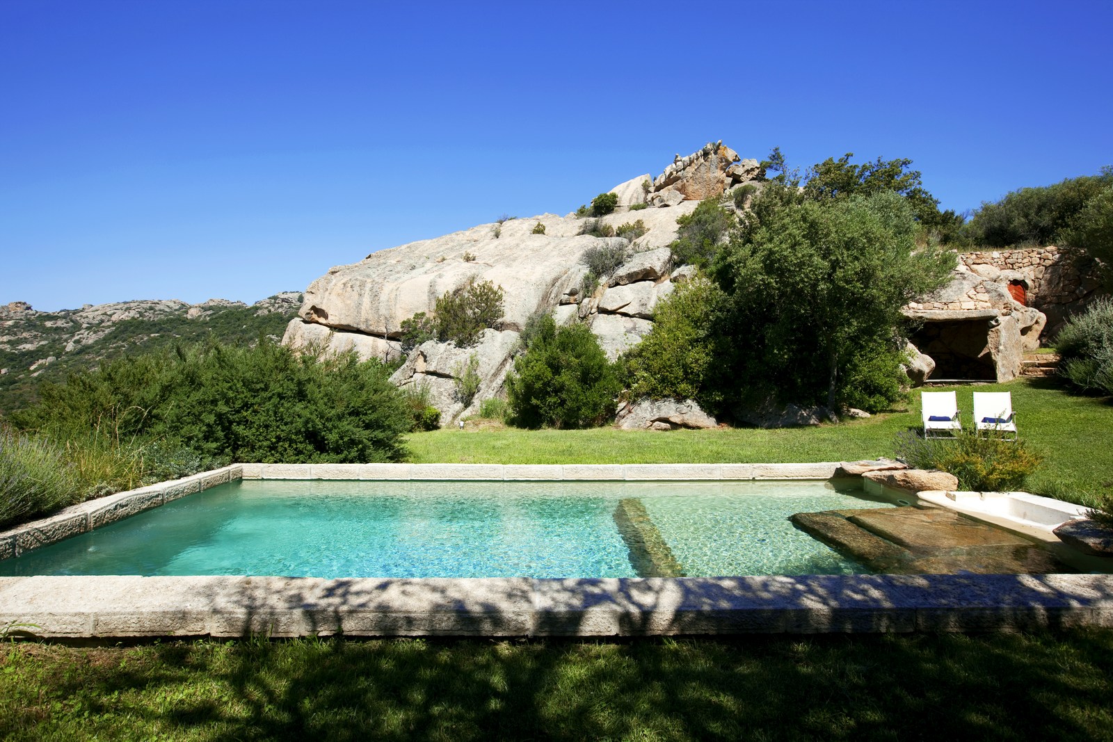 Swimming pool of A Liccia, Corsica
