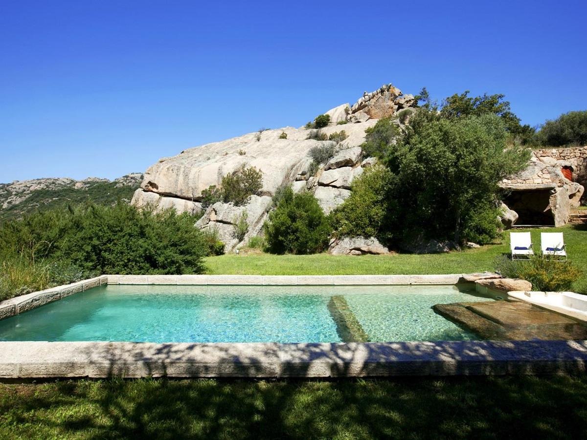 Swimming pool of A Liccia, Corsica