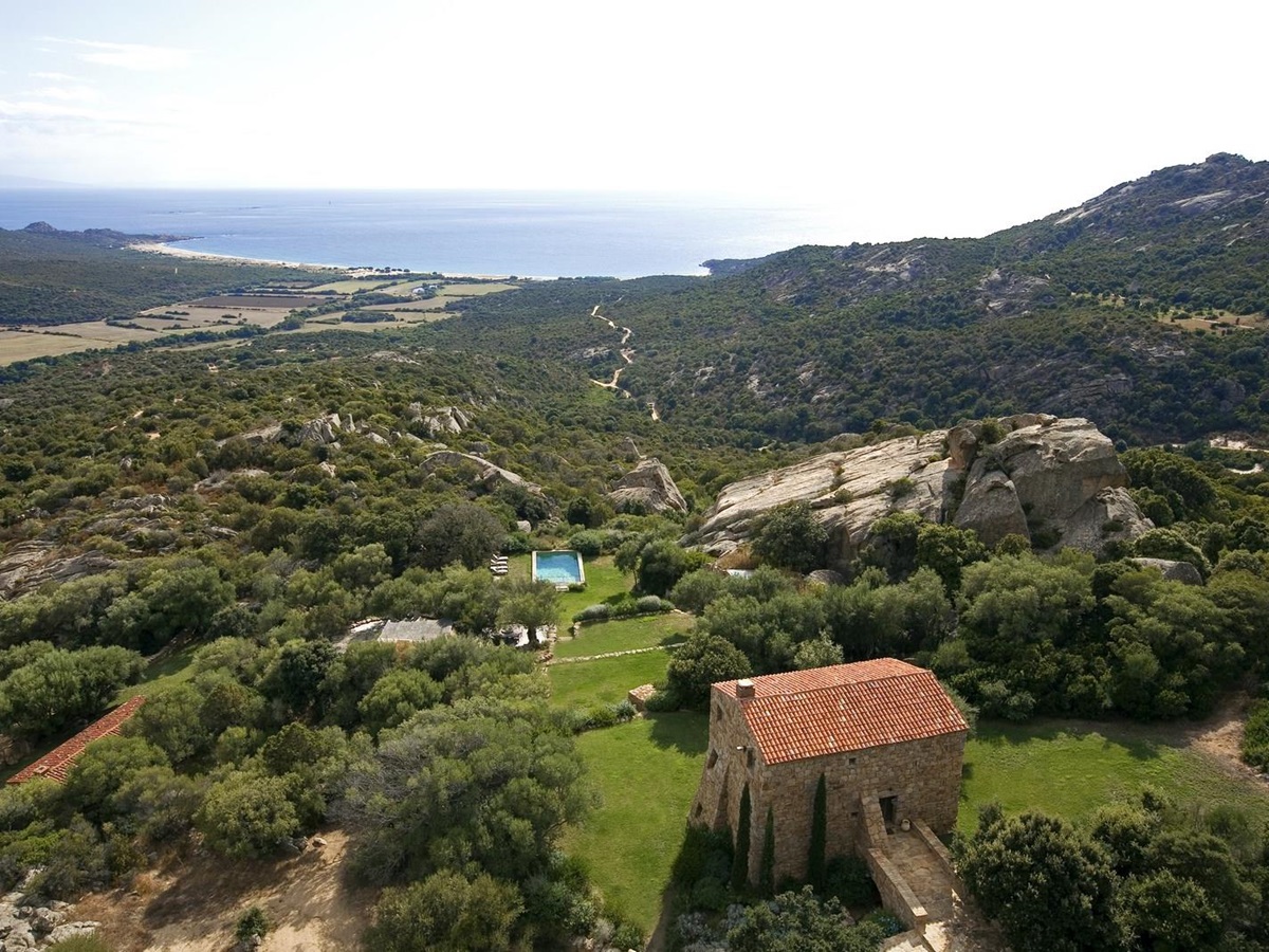 View to the sea from A Liccia, Corsica
