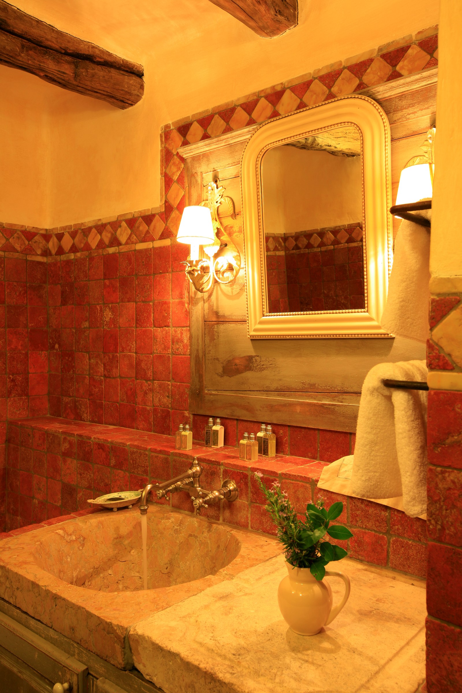 Sink in the bathroom of Eddera, Corsica