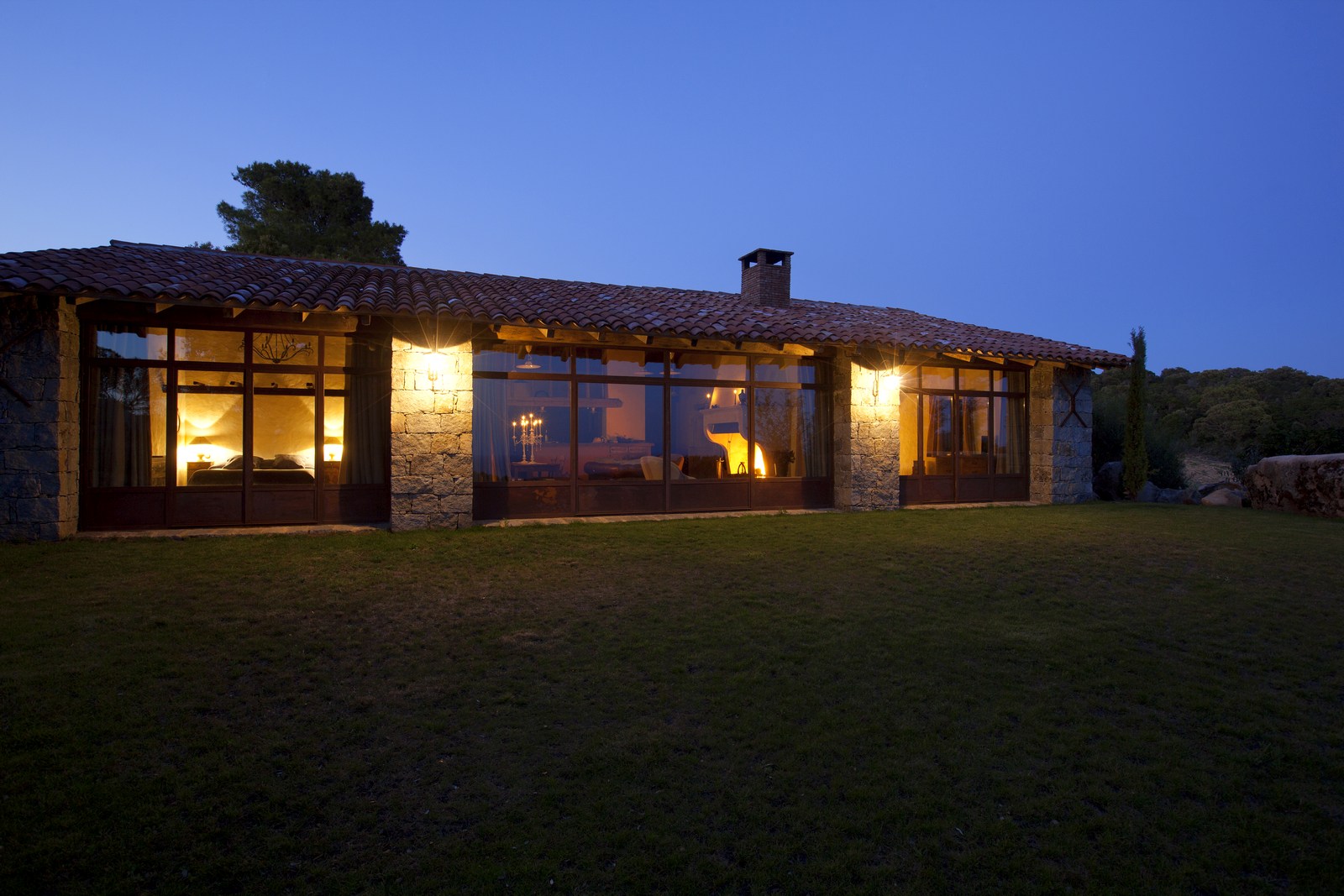Evening front of I Pini, Corsica