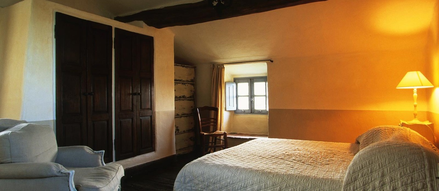 A double bedroom of Nivara, Corsica
