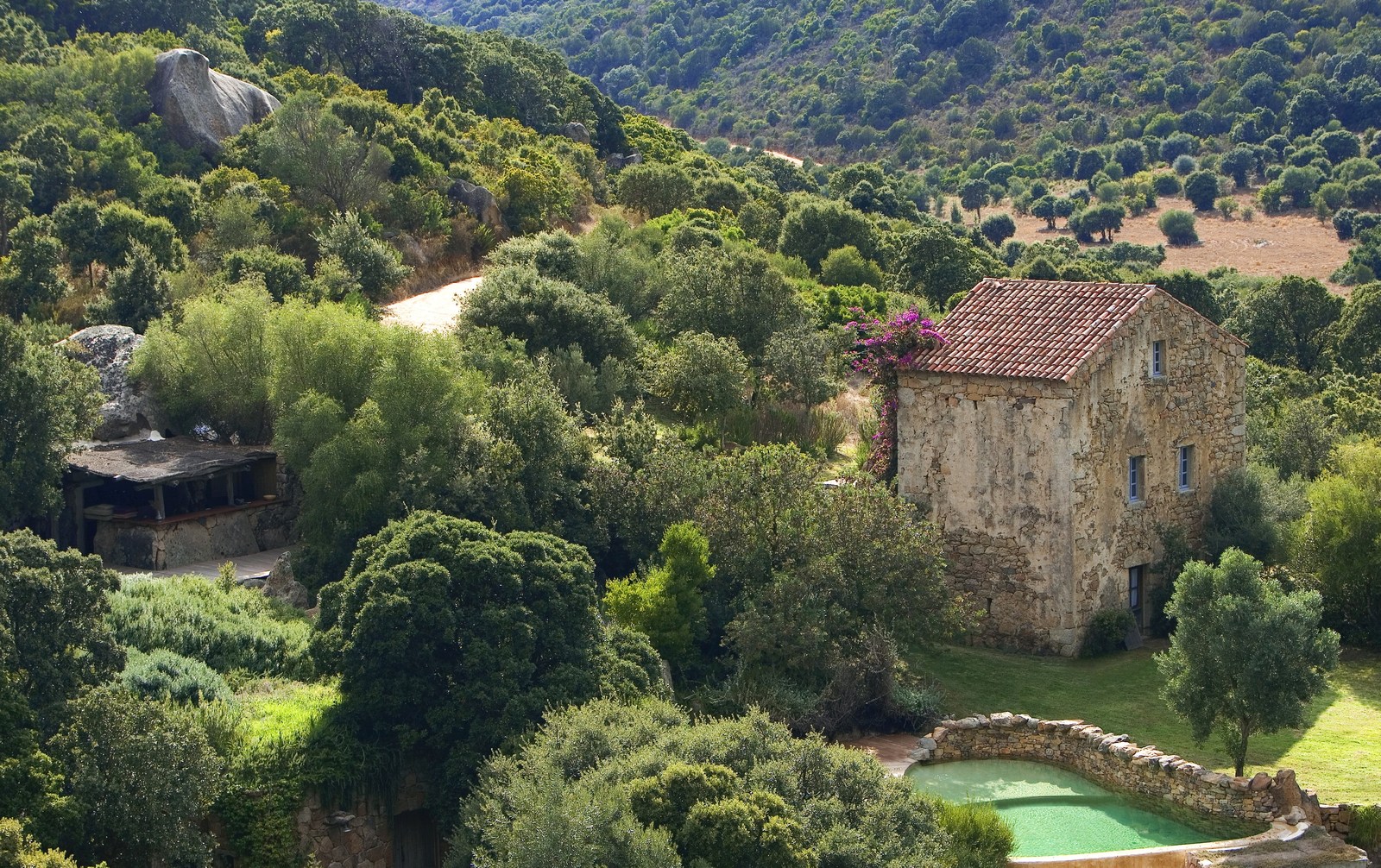 Exteriors and surroundings of Nivara, Corsica