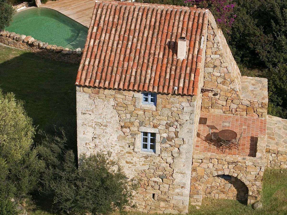 Aerial picture of Nivara, Corsica