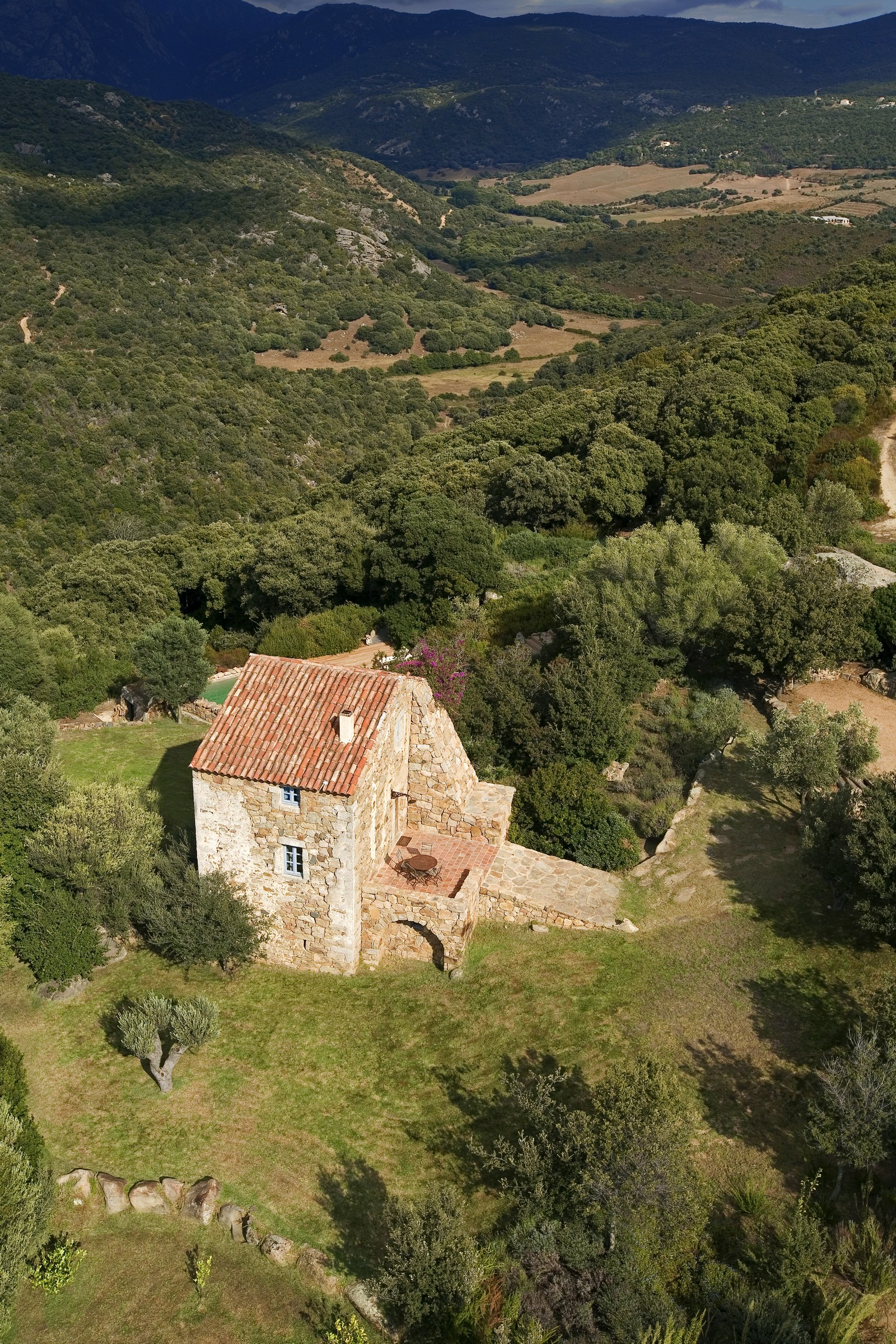 Nivara, Corsica, seen from above