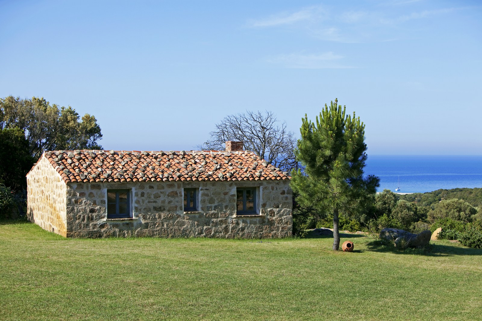 exterior and garden of Rosumarinu, Corsica