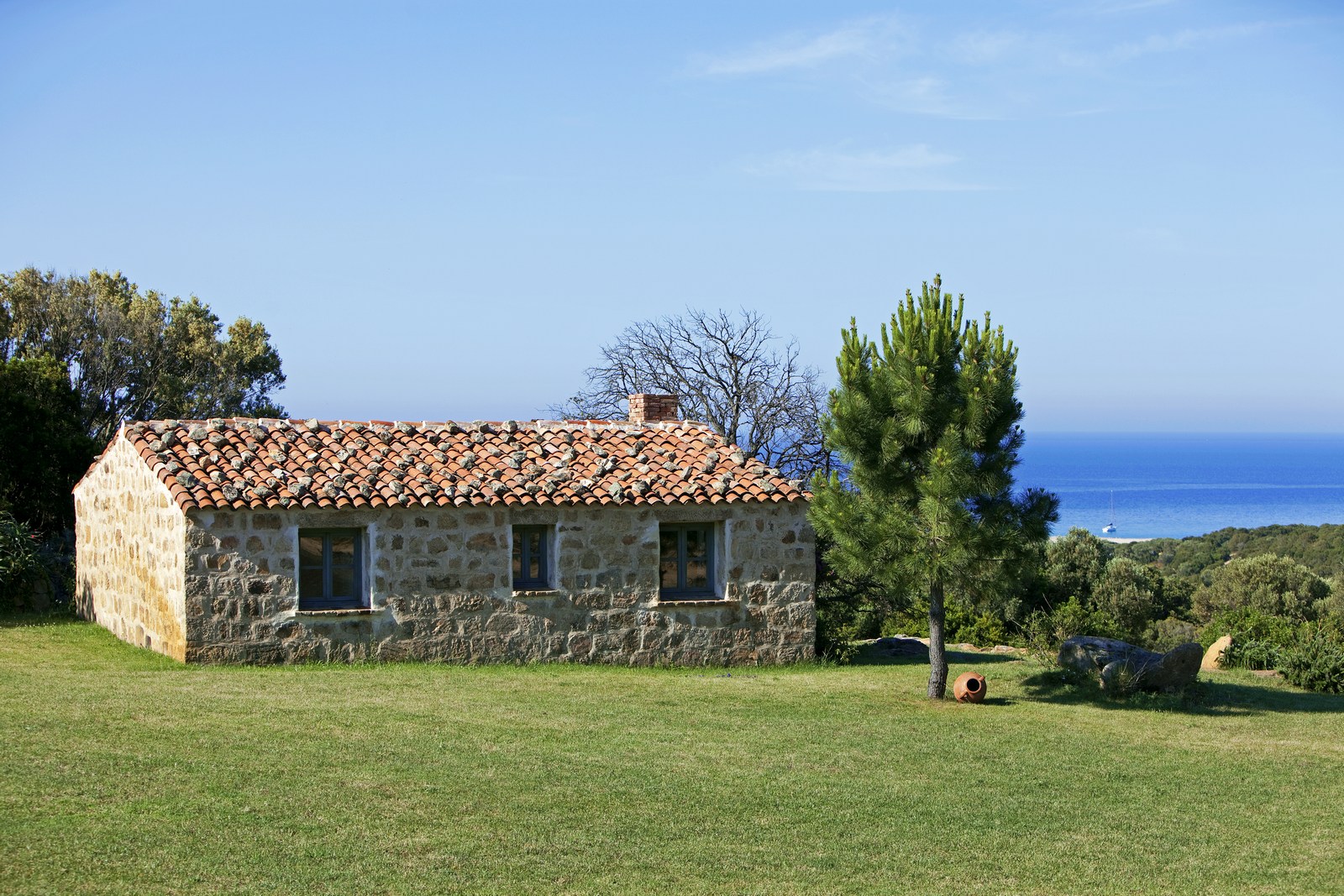 exterior and garden of Rosumarinu, Corsica