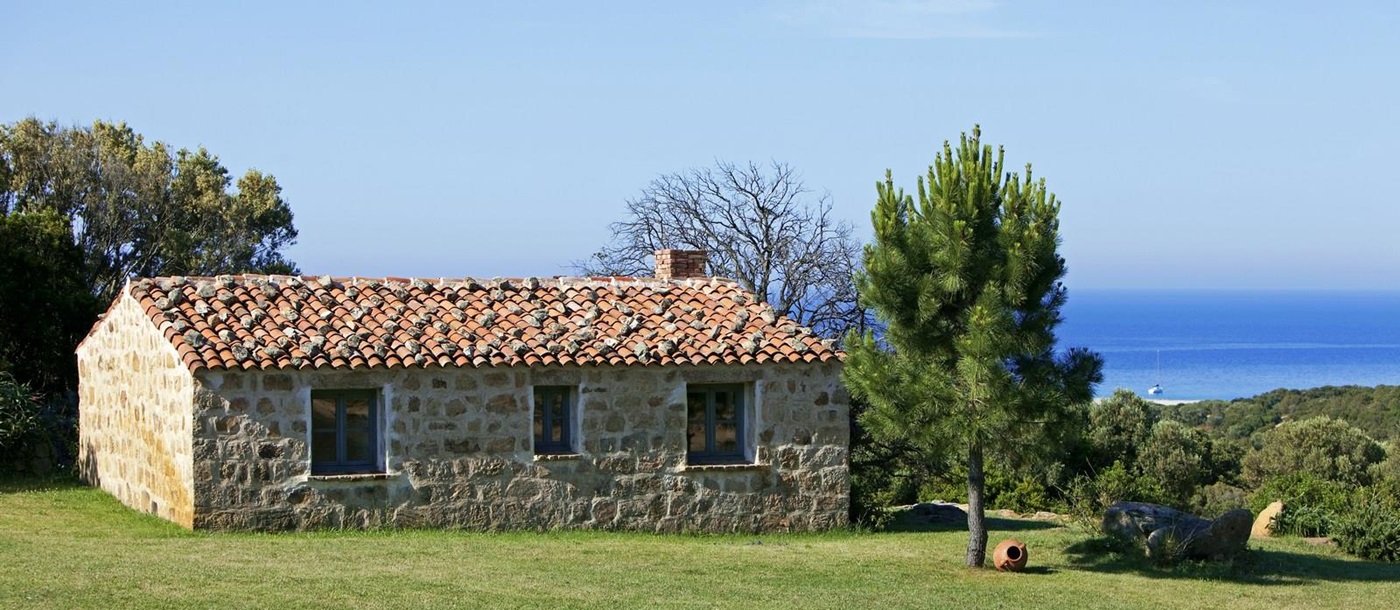exterior and garden of Rosumarinu, Corsica