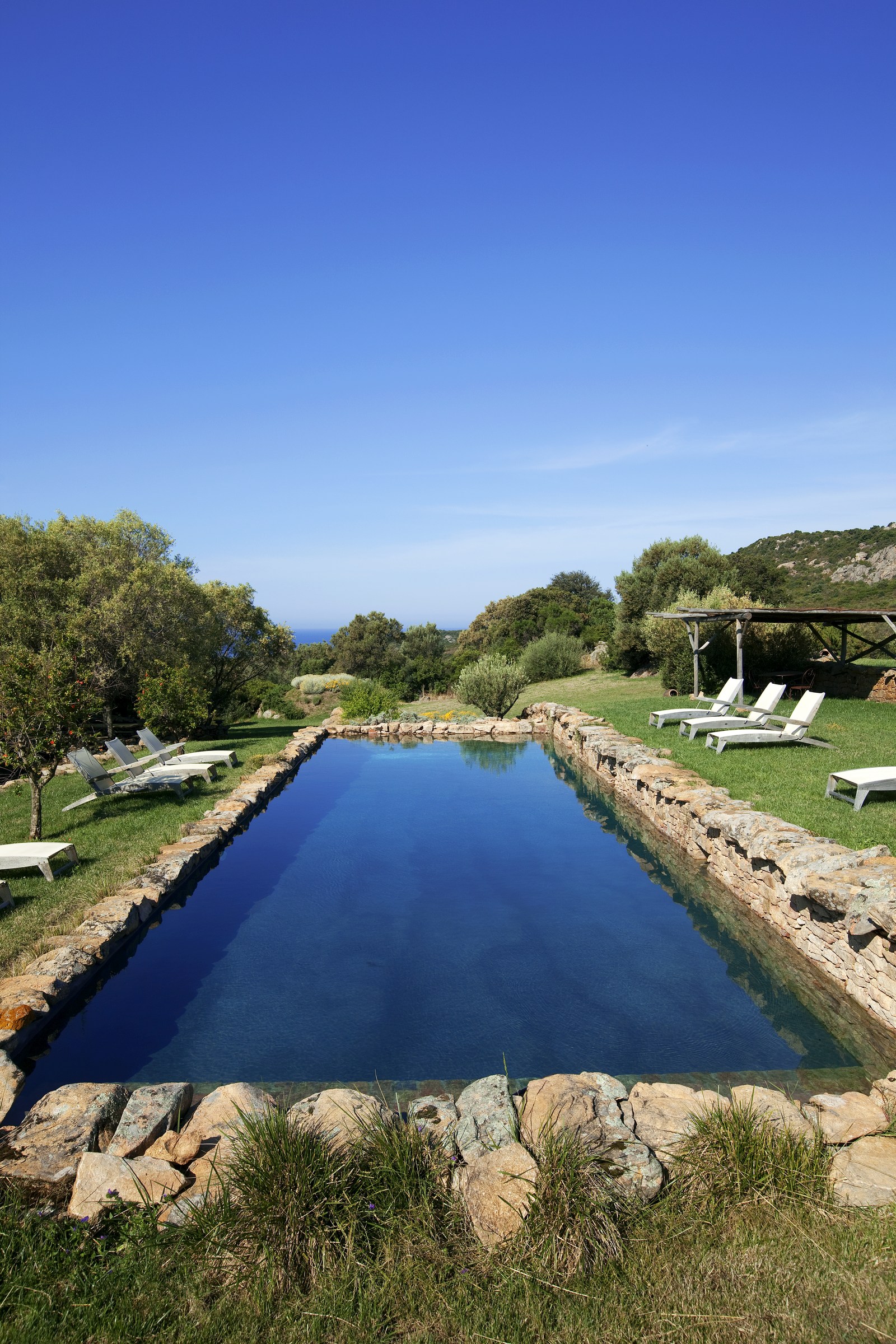 swimming pool of Rosumarinu, Corsica