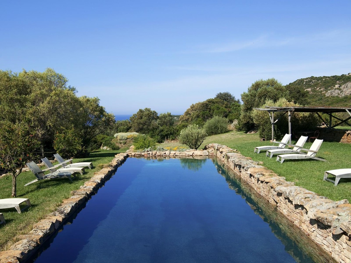 swimming pool of Rosumarinu, Corsica