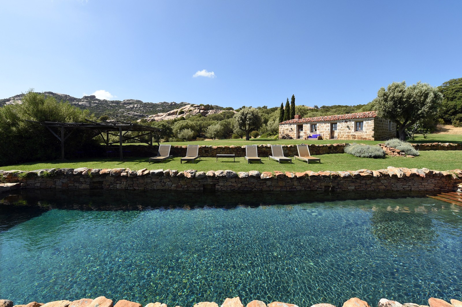 swimming pool of Rosumarinu, Corsica