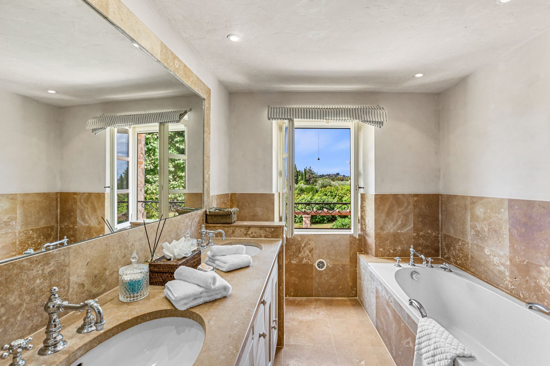 Second Bathroom and Tub at Bastide de Grasse in the Cote d'Azur