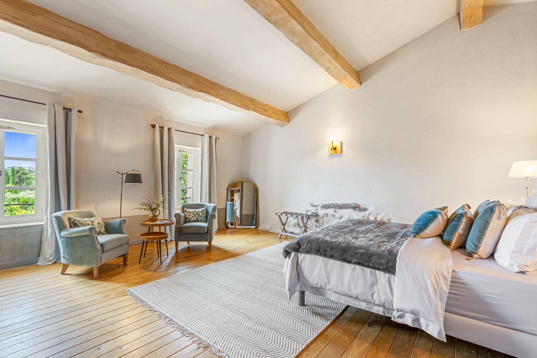 Bedroom One at Bastide de Grasse in the Cote d'Azur