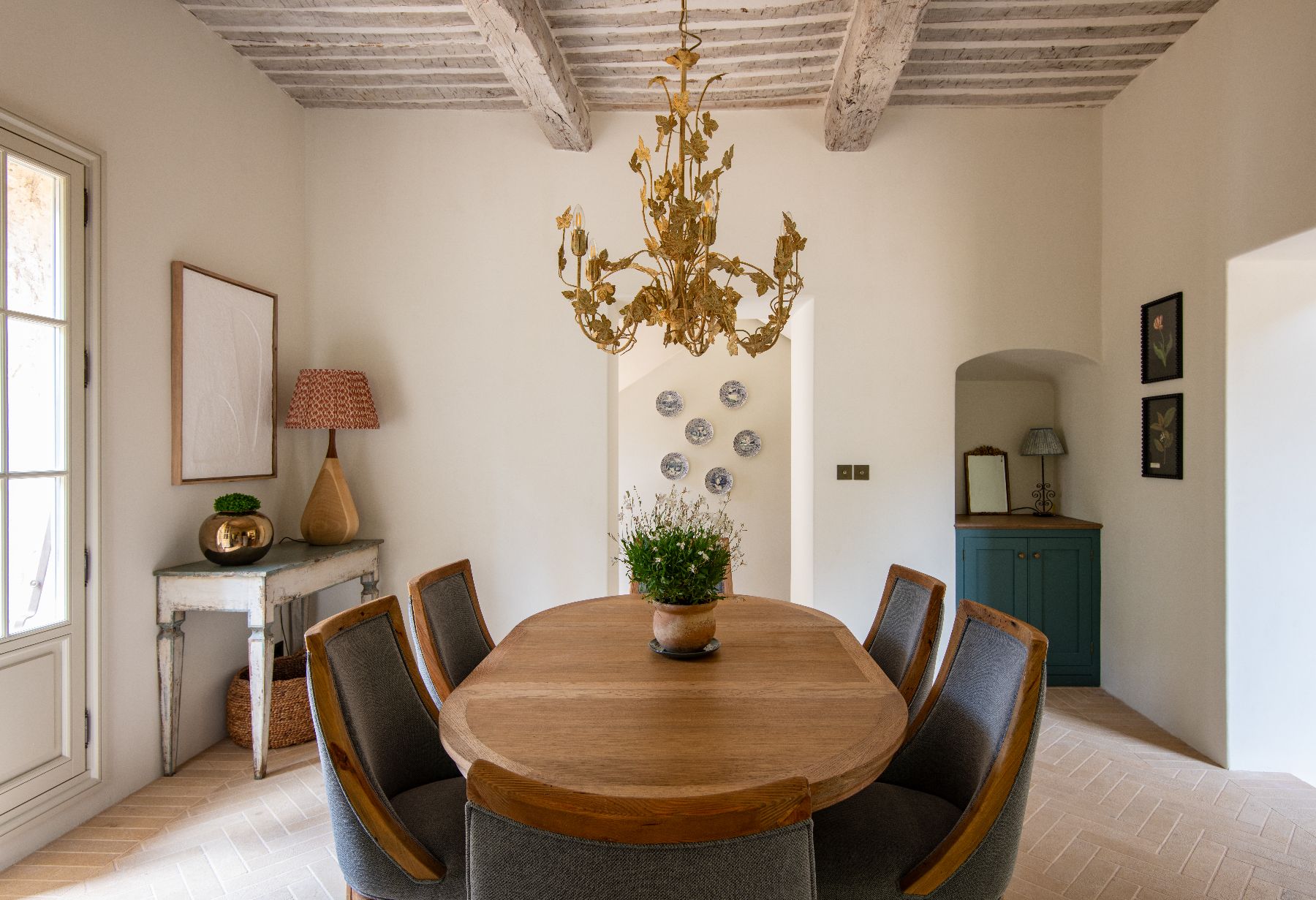 Dining room at Bastide Notre Dame in Cote d'Azur, France