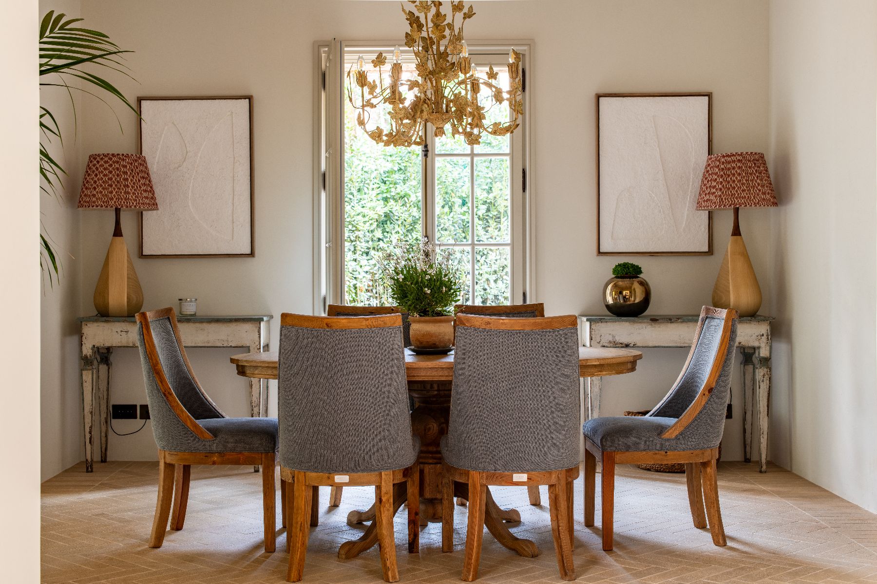 Dining room at Bastide Notre Dame in Cote d'Azur, France