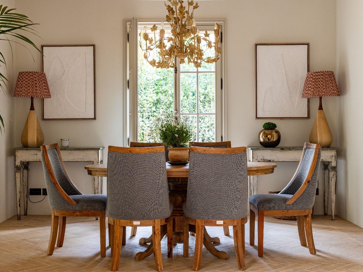 Dining room at Bastide Notre Dame in Cote d'Azur, France