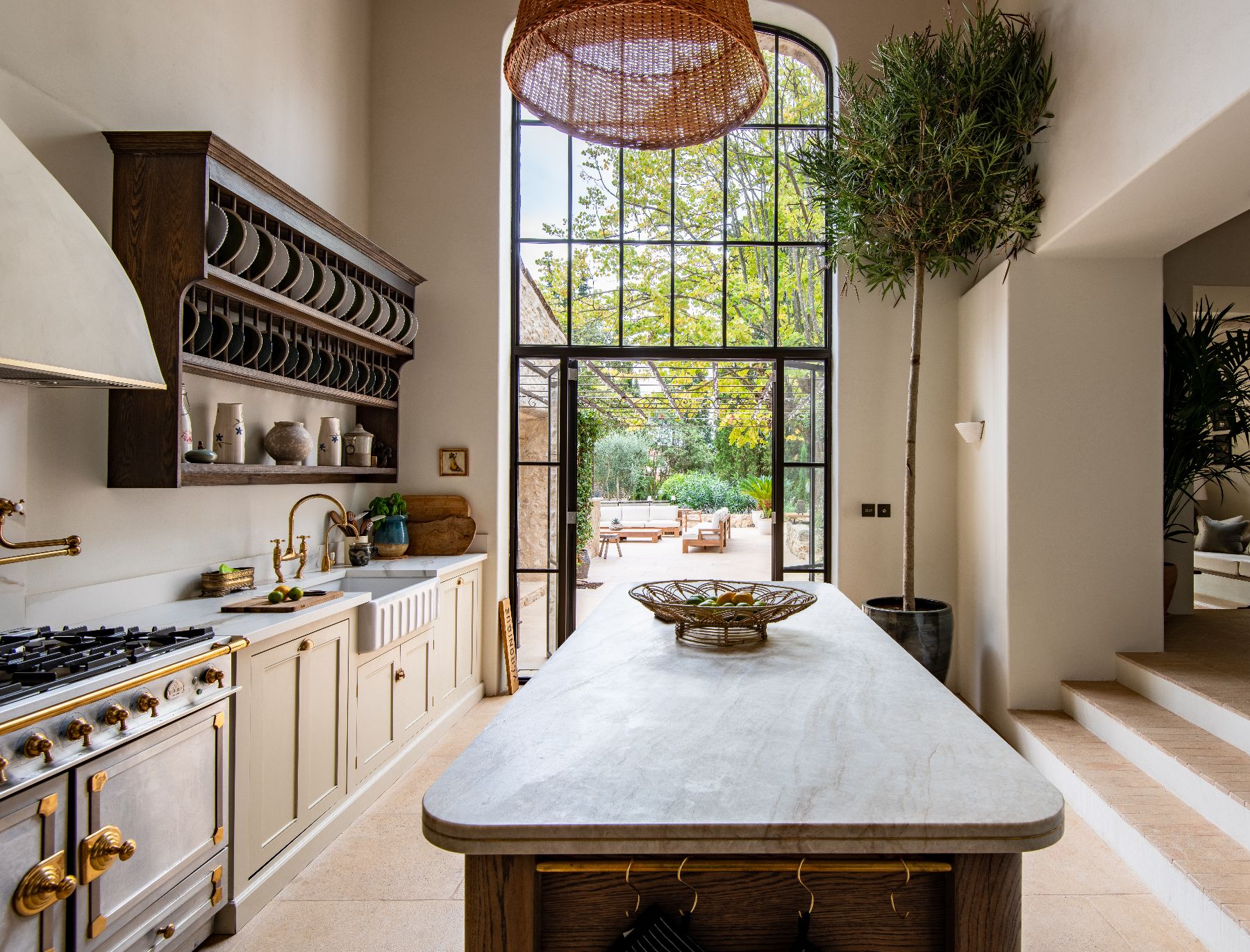 Kitchen at Bastide Notre Dame in Cote d'Azur, France