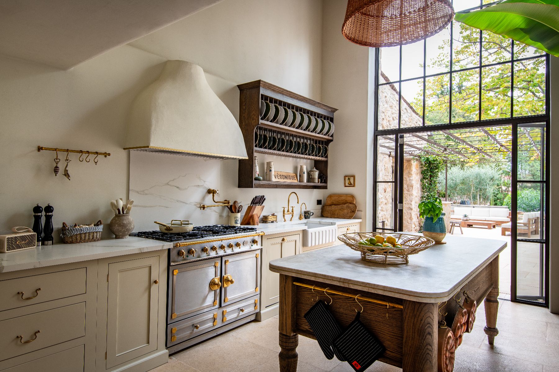 Kitchen at Bastide Notre Dame in Cote d'Azur, France