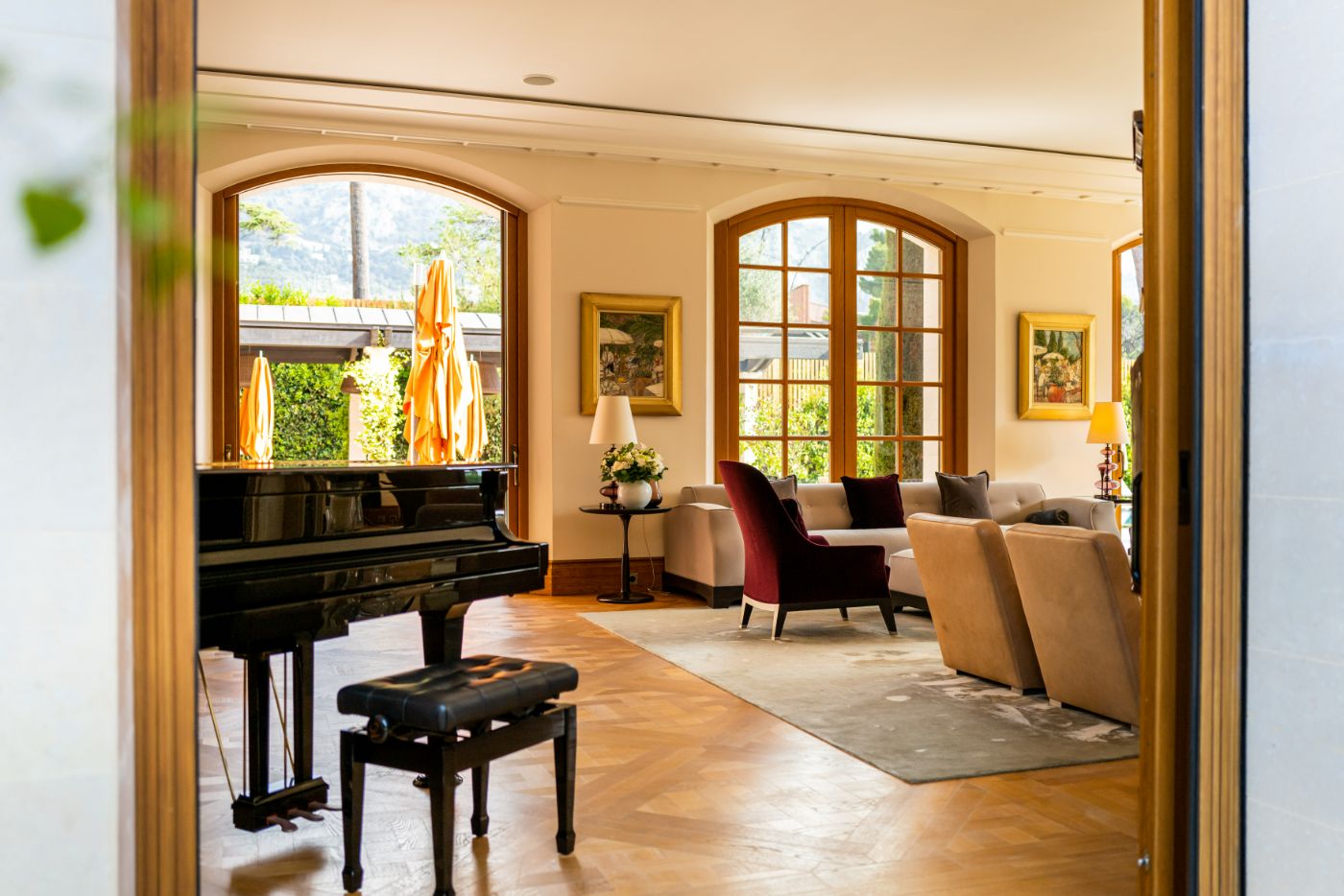 Formal Living at Bella Luna in the Cote d'Azur