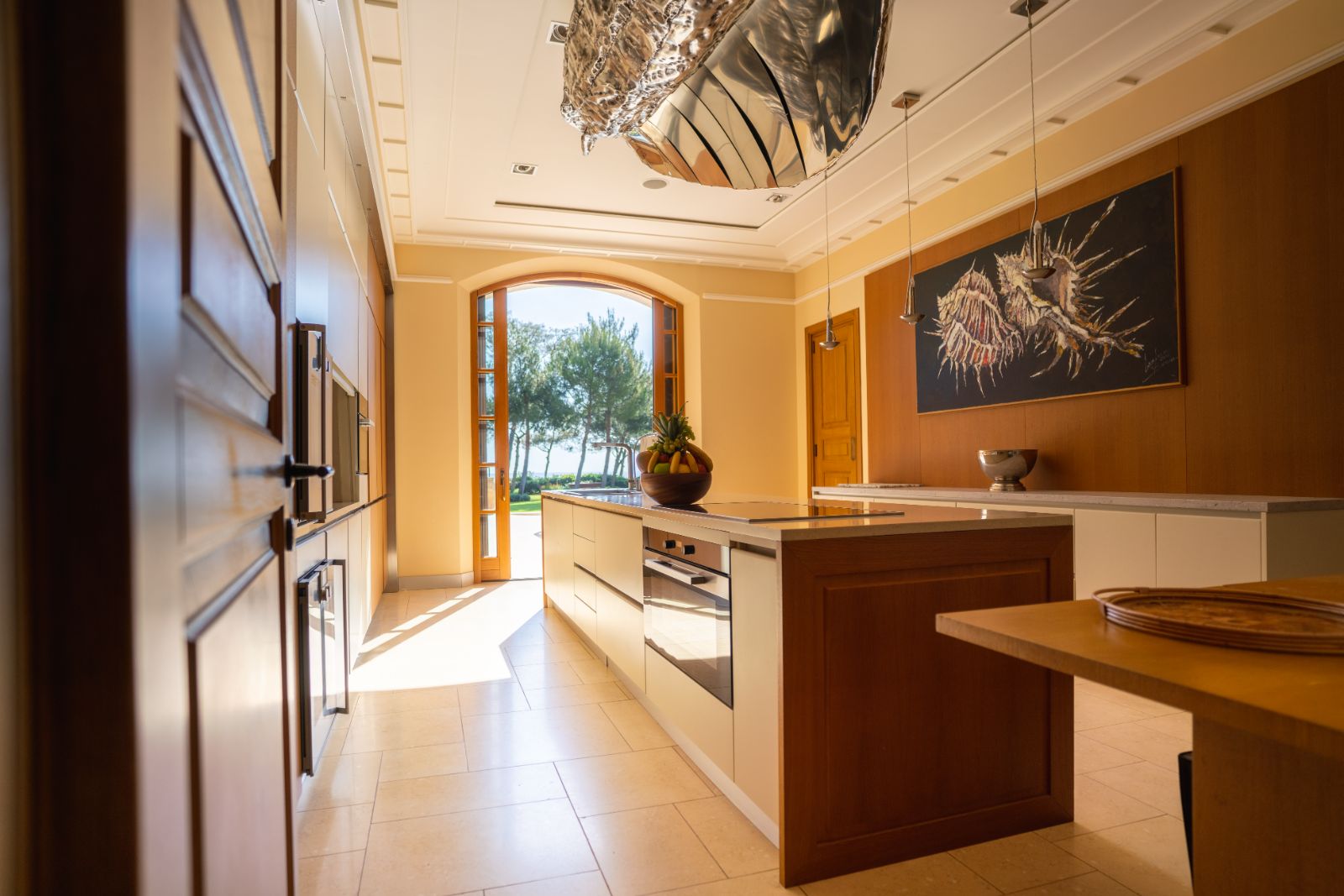 Kitchen at Bella Luna in the Cote d'Azur