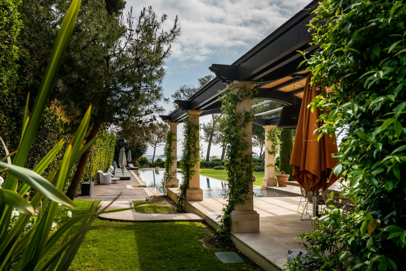 Poolside at Bella Luna in the Cote d'Azur