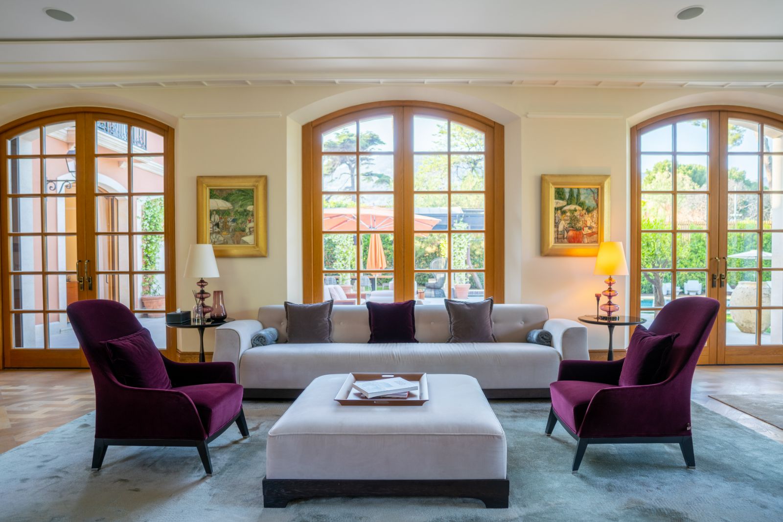 Sitting Room at Bella Luna in the Cote d'Azur