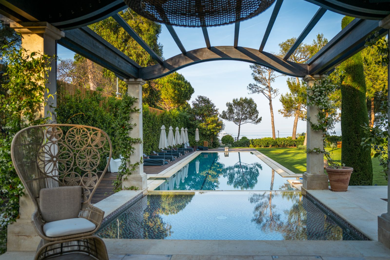 Swimming Pool at Bella Luna in the Cote d'Azur