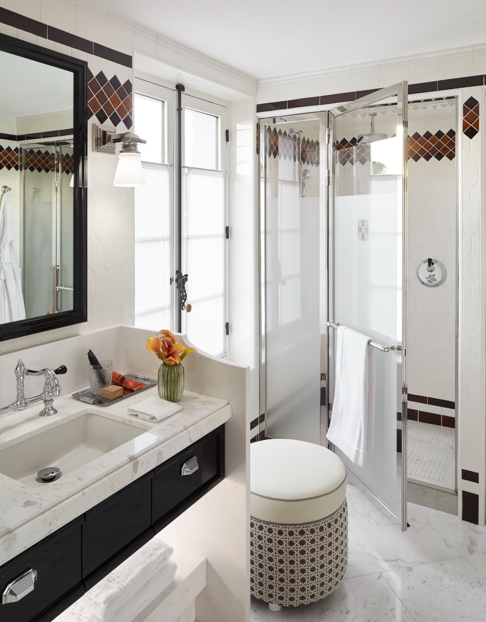 Bathroom 2 at Chateau Grimaud in the Cote d'Azur