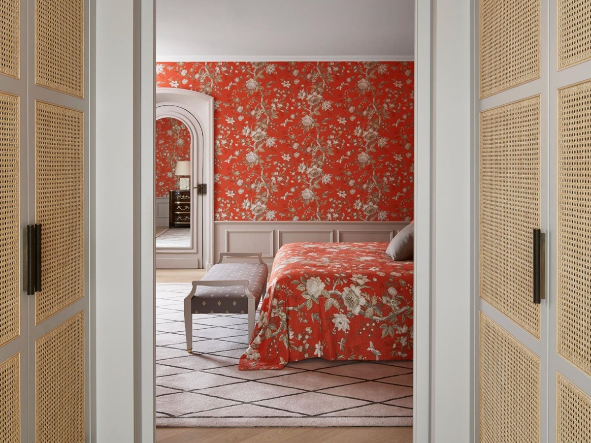 Bedroom 2 at Chateau Grimaud in the Cote d'Azur