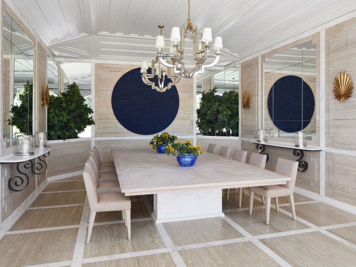 Dining Room 2 at Chateau Grimaud in the Cote d'Azur