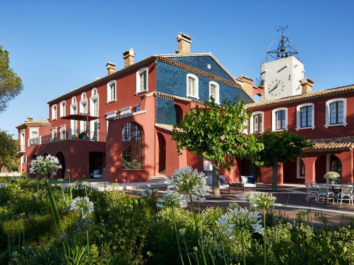 Full Exterior of Chateau Grimaud in the Cote d'Azur