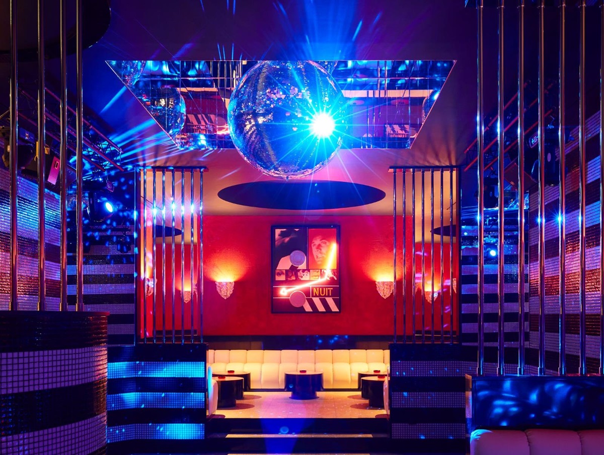 Nightclub at Chateau Grimaud in the Cote d'Azur